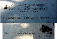 Épitaphe de Guillaume Dustan